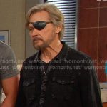 Steve’s black washed button down shirt on Days of our Lives Steve’s black washed button down shirt on Days of our Lives