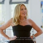Sutton’s black mini dress on The Real Housewives Ultimate Girls Trip Sutton’s black mini dress on The Real Housewives Ultimate Girls Trip