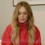 Tamra’s red jacket and jeans on The Real Housewives of Orange County Tamra’s red jacket and jeans on The Real Housewives of Orange County