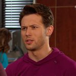 Tate’s purple hoodie on Days of our Lives