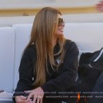 Teresa’s black sweatshirt on The Real Housewives Ultimate Girls Trip Teresa’s black sweatshirt on The Real Housewives Ultimate Girls Trip