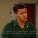 Theo’s green polo sweater on Days of our Lives