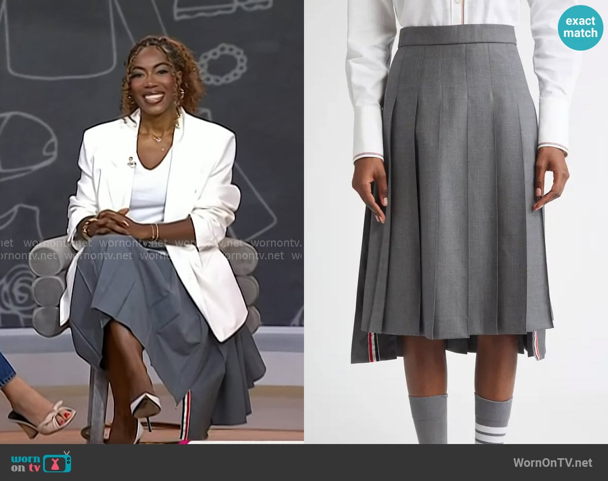 Tiffany Reid's Thom Browne skirt