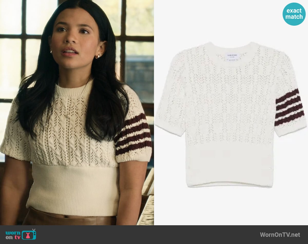 Jackie's Thom Browne sweater
