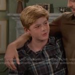 Thomas’s grey plaid shirt on Days of our Lives Thomas’s grey plaid shirt on Days of our Lives