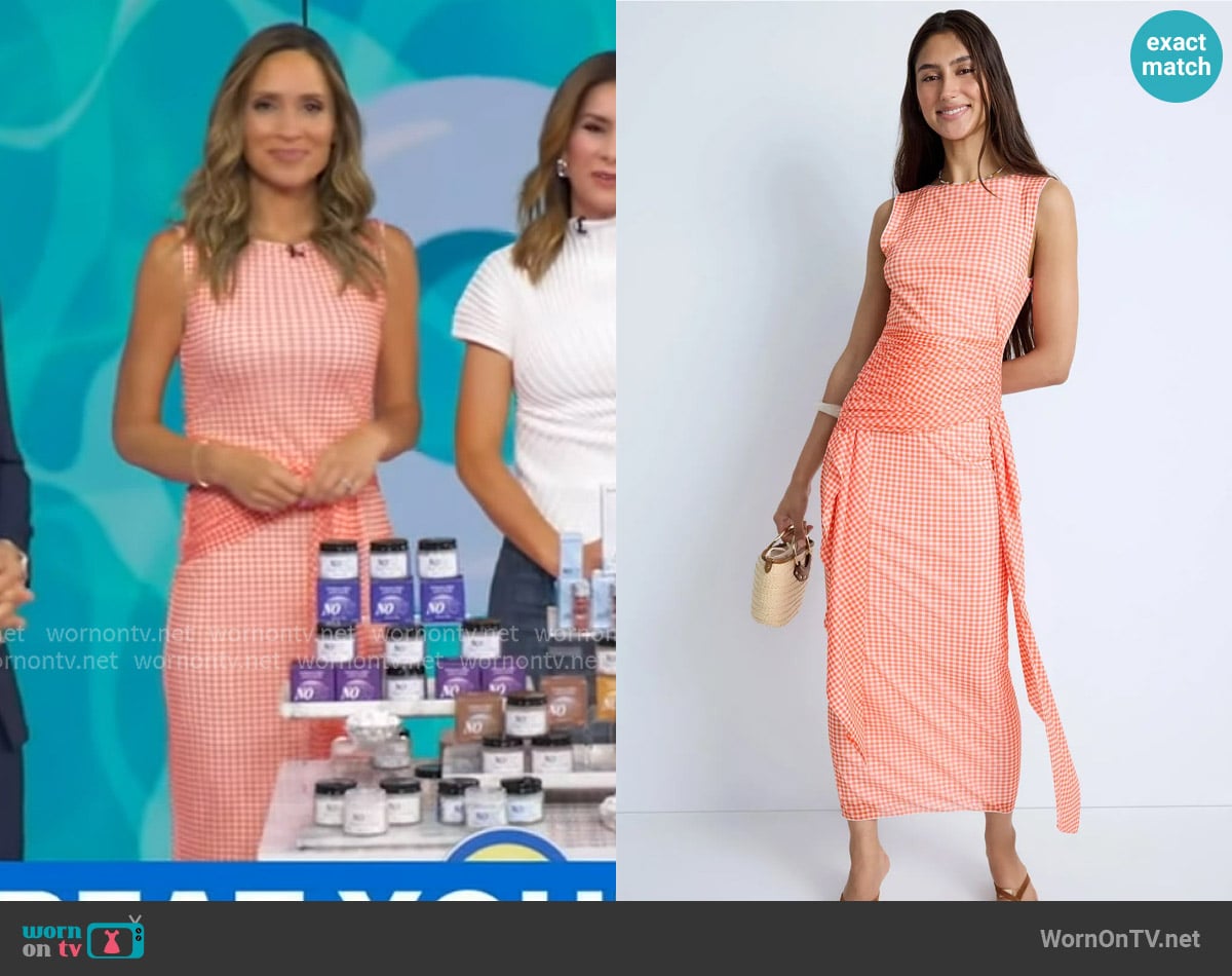 Toccin Wylie Midi Dress worn by Rhiannon Ally on Good Morning America