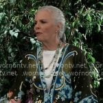 Tracy’s floral kimono jacket on General Hospital