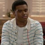 Tyrell’s striped button down shirt on Beyond the Gates