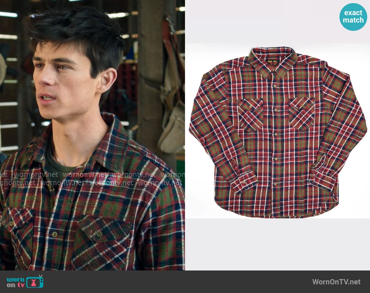 Ues Slubby Flannel Shirt Red worn by Alex Walter (Ashby Gentry) on My Life with the Walter Boys Ues Slubby Flannel Shirt Red worn by Alex Walter (Ashby Gentry) on My Life with the Walter Boys