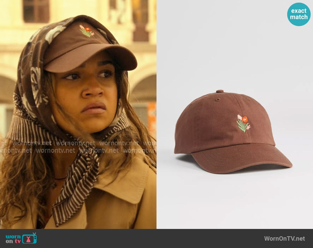 Urban Outfitters Floral Icon Dad Hat worn by Kiara Carrera (Madison Bailey) on Outer Banks Urban Outfitters Floral Icon Dad Hat worn by Kiara Carrera (Madison Bailey) on Outer Banks