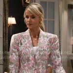 Vanessa’s floral blazer and mini skirt set on Beyond the Gates Vanessa’s floral blazer and mini skirt set on Beyond the Gates