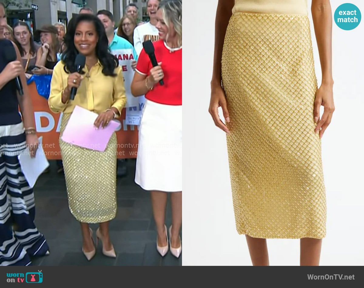 Sheinelle's Veronica Beard skirt Sheinelle's Veronica Beard skirt