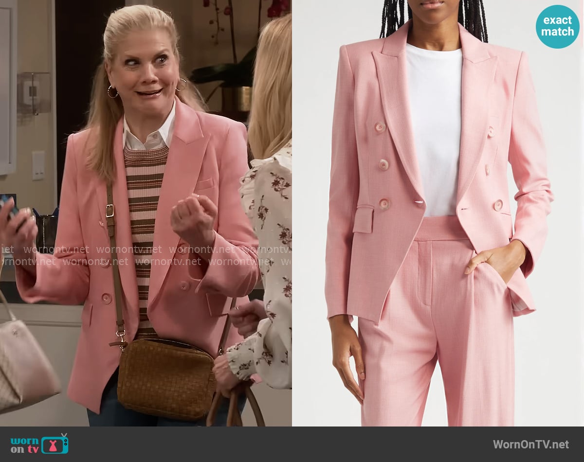 Veronica Beard Miller Dickey Jacket worn by Carol (Kristen Johnston) on Leanne