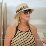 Vicki's stripe knit top and skirt on The Real Housewives of Orange County