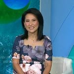 Vicky’s blue floral elbow sleeve dress on Today Vicky’s blue floral elbow sleeve dress on Today