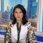 Vicky's floral print button down shirt on NBC News Daily Vicky's floral print button down shirt on NBC News Daily