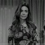 Victoria’s floral mesh top on The Young and the Restless Victoria’s floral mesh top on The Young and the Restless