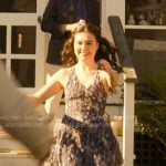 Wheezie’s blue floral mini dress on Outer Banks Wheezie’s blue floral mini dress on Outer Banks