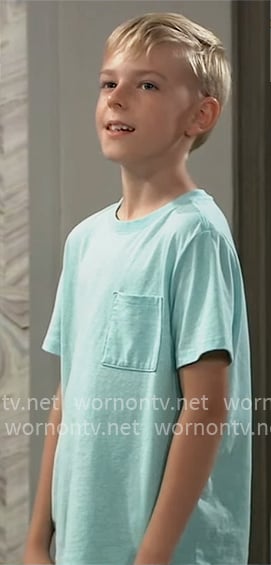 Wiley’s blue t-shirt on General Hospital Wiley’s blue t-shirt on General Hospital