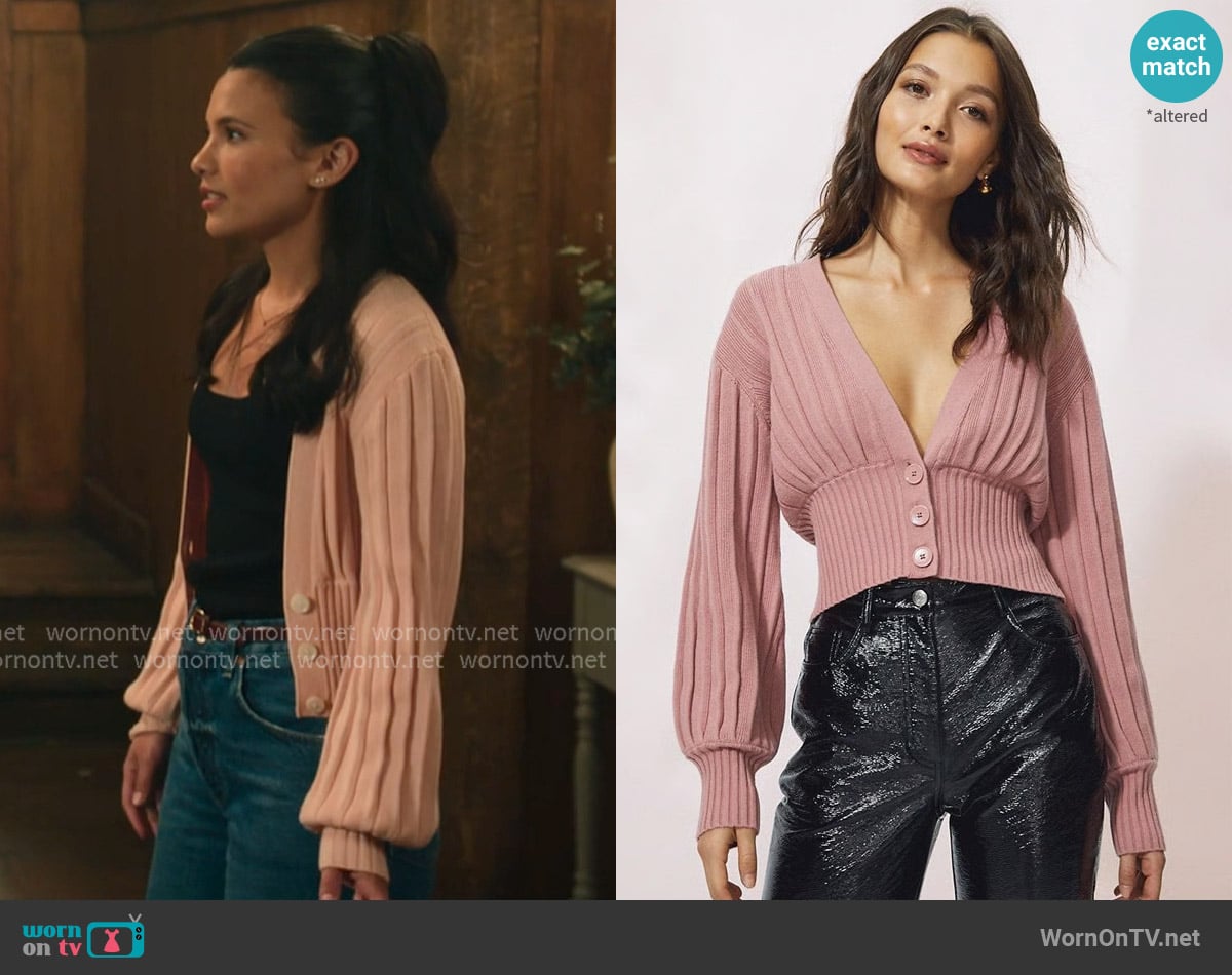 Wilfred Thais Plunge Cardigan worn by Jackie Howard (Nikki Rodriguez) on My Life with the Walter Boys Wilfred Thais Plunge Cardigan worn by Jackie Howard (Nikki Rodriguez) on My Life with the Walter Boys