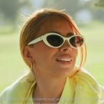 Yris’s white cateye sunglasses on The Girls A Khloe Kardashian Project Yris’s white cateye sunglasses on The Girls A Khloe Kardashian Project