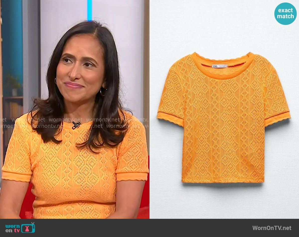 Grace Bastidas's Zara top