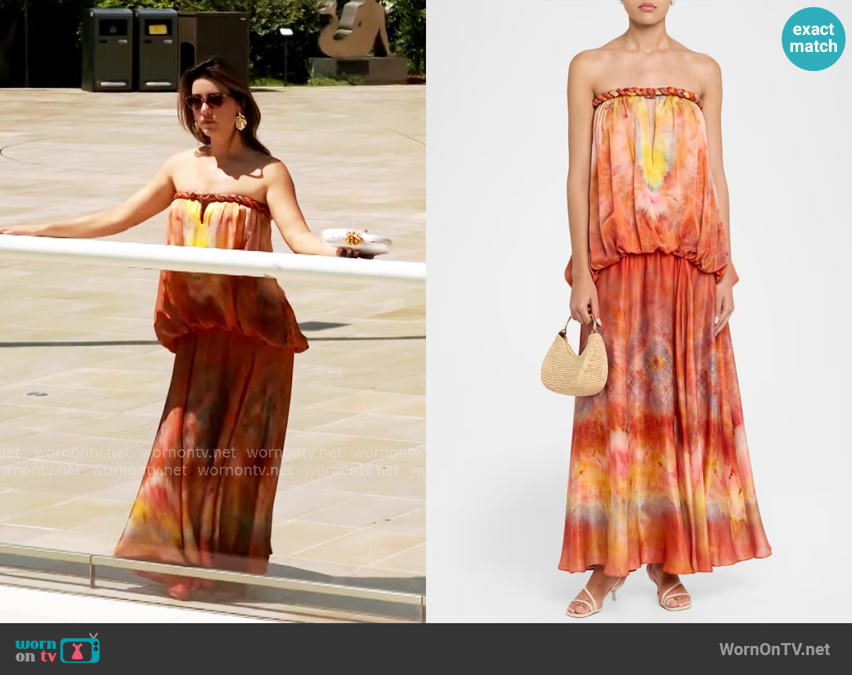 Zimmermann Luna Twist Bandeau Gown worn by Steffy Forrester (Jacqueline MacInnes Wood) on The Bold and the Beautiful Zimmermann Luna Twist Bandeau Gown worn by Steffy Forrester (Jacqueline MacInnes Wood) on The Bold and the Beautiful