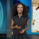 Zuri's black mini dress on Access Hollywood