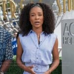 Zuri’s linen top and skirt on Access Hollywood Zuri’s linen top and skirt on Access Hollywood