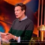 Adam Glassman's two-tone cable knit sweater on The View Adam Glassman's two-tone cable knit sweater on The View
