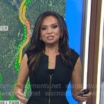 Adelle’s black zip front peplum dress on Today Adelle’s black zip front peplum dress on Today