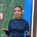 Adelle’s blue printed turtleneck top on Today Adelle’s blue printed turtleneck top on Today