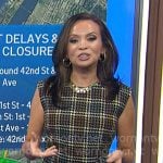 Adelle's plaid sleeveless mini dress on Today