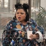 Adelola’s black printed jumpsuit on The Paper Adelola’s black printed jumpsuit on The Paper