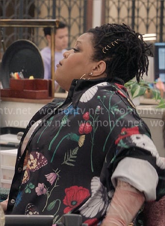 Adelola's butterfly print jacket on The Paper