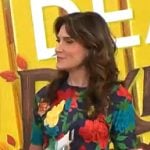 Adriane Kiss’s floral short-sleeve dress on CBS Mornings Adriane Kiss’s floral short-sleeve dress on CBS Mornings