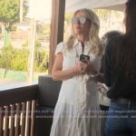 Alisa’s white maxi shirtdress on Earle Meets World