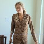 Alix’s brown spotted pajama set on Earle Meets World Alix’s brown spotted pajama set on Earle Meets World