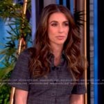 Alyssa's gray textured mini dress on The View Alyssa's gray textured mini dress on The View