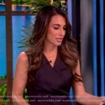 Alyssa’s gray wrap vest and pants on The View