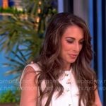 Alyssa's white tweed vest on The View