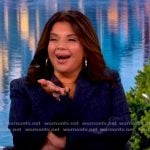Ana’s navy double breasted blazer on The View