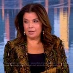Ana’s snake skin print blazer and pants on The View Ana’s snake skin print blazer and pants on The View