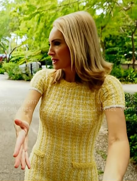 Andrea Canning's yellow tweed dress on Today