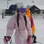 Ariana’s pink ski suit on Next Gen NYC Ariana’s pink ski suit on Next Gen NYC