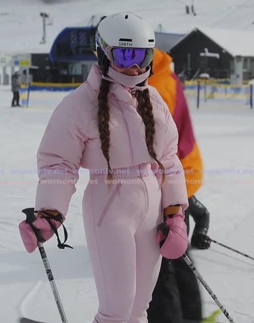 Ariana's pink ski suit on Next Gen NYC