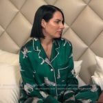 Ashley’s teal panther print pajamas on Earle Meets World Ashley’s teal panther print pajamas on Earle Meets World