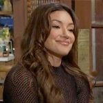 Audra's black open knit dress on The Young and the Restless Audra's black open knit dress on The Young and the Restless