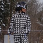 Ava’s houndstooth print ski suit on Next Gen NYC Ava’s houndstooth print ski suit on Next Gen NYC