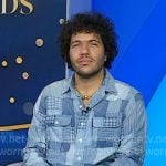 Benny Blanco’s patchwork denim shirt on Today